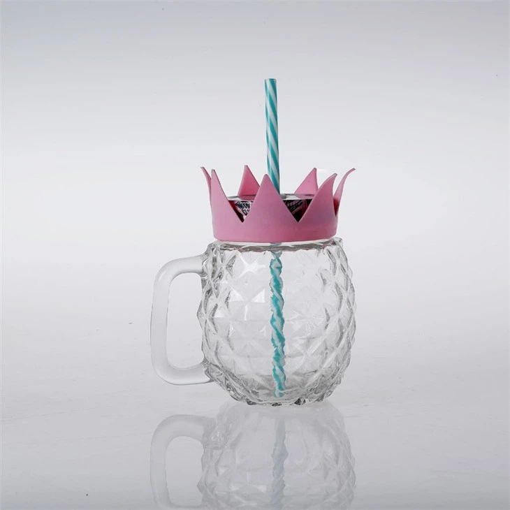 Pineapple Bottle With Straw