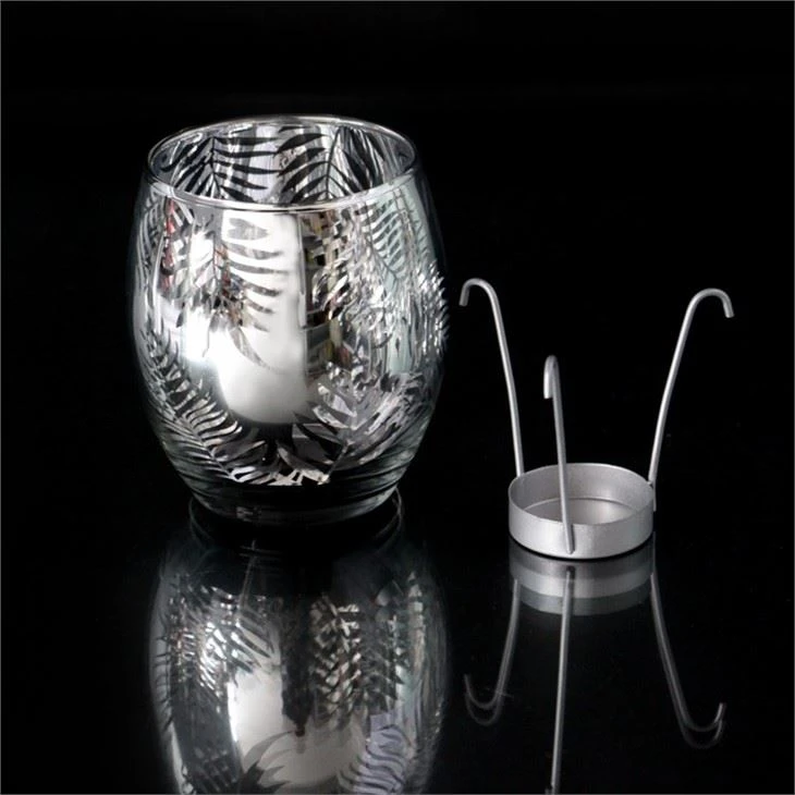 Sliver Glass Candle Holder