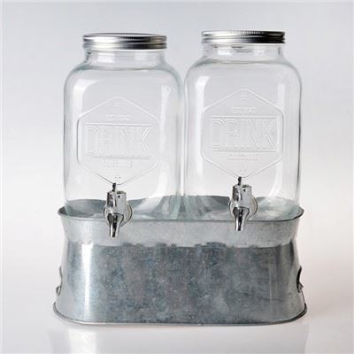 Szklany Dozownik Wody Z Kranem