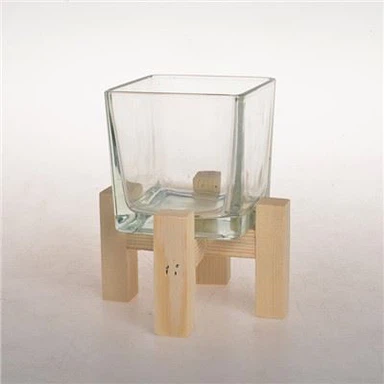 Słoik na świecę z suportem