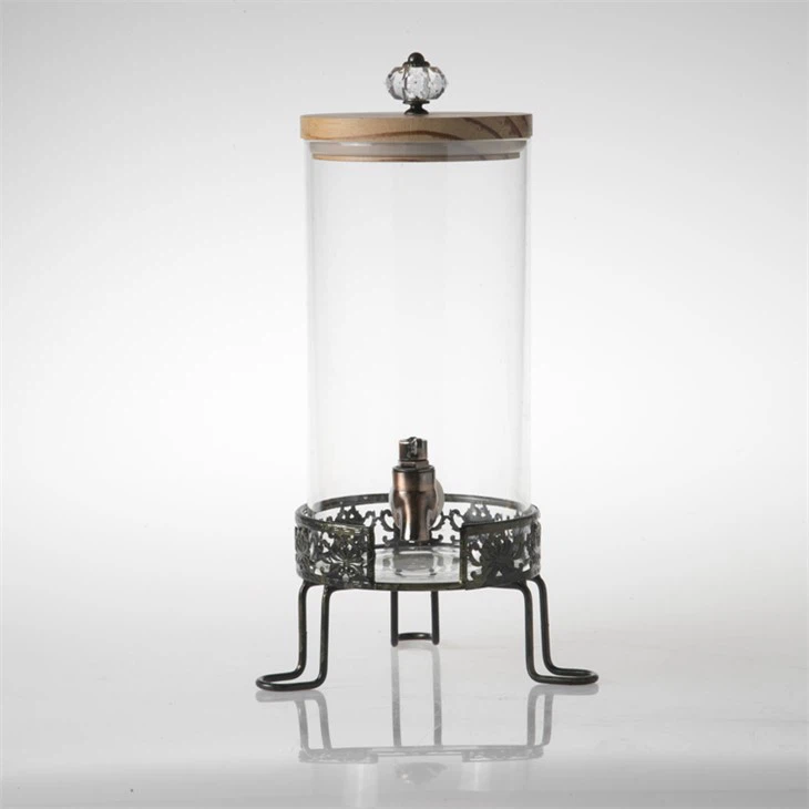 Szklany Dozownik Wody Z Podstawką