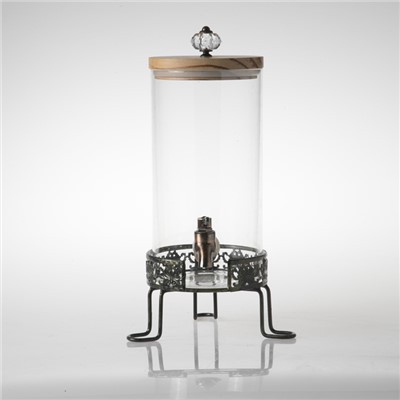 Szklany Dozownik Wody Z Podstawką