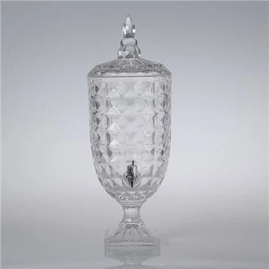 Szklany słój na napoje